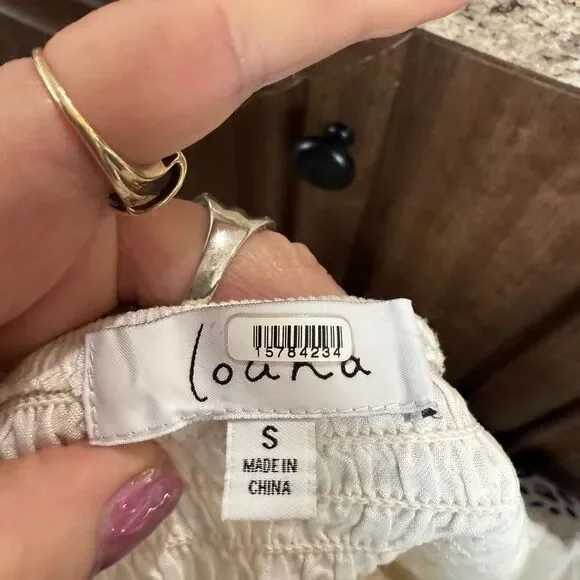 Louna Rent The Runway White Puff Sleeve Crop Top - Picture 8 of 10